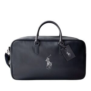 Ralph Lauren men travel luggage bag black new Polo